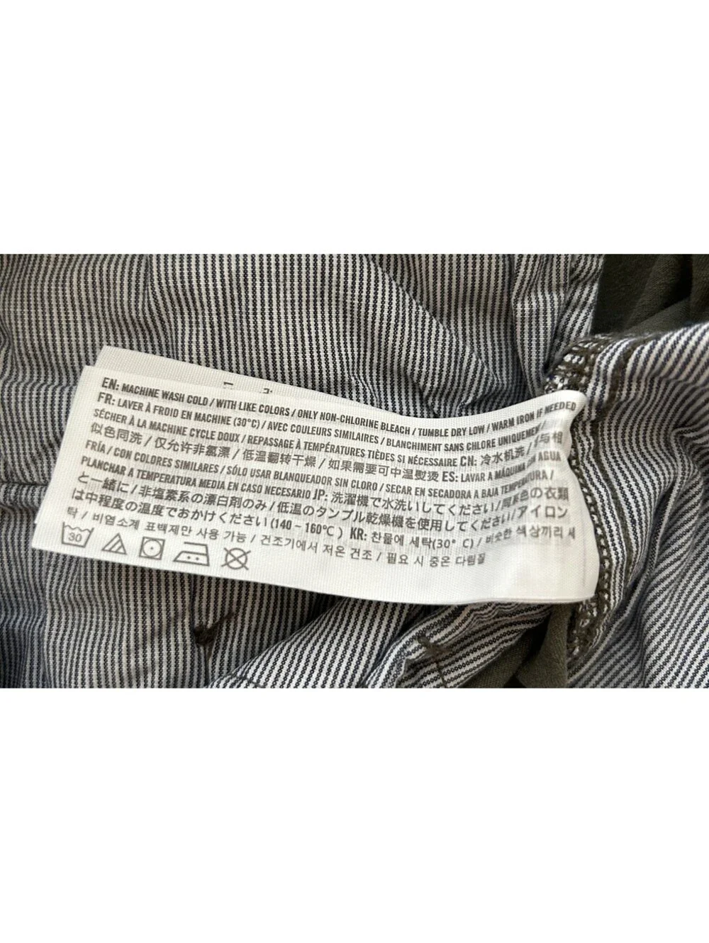 Abercrombie & Fitch Langdon Slim Stretch Men's 30x32 Chino Green Casual